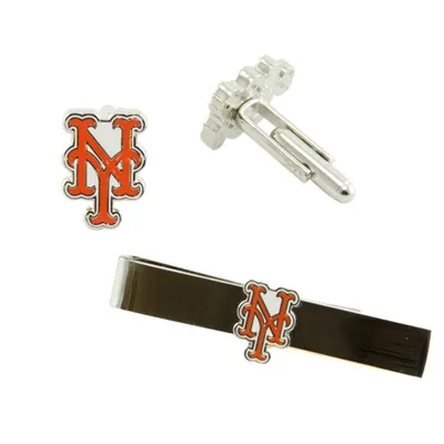 New York Giants Team Logo Team State Shaped Cufflinks