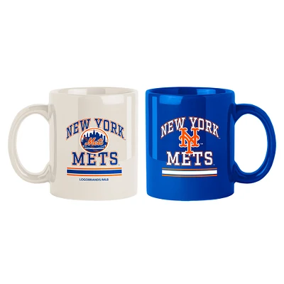 Lot de deux tasses colorées de 15 oz des Mets de New York