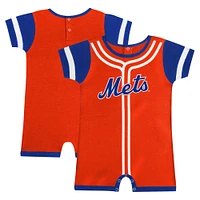 Barboteuse Orange New York Mets Fast Pitch Fanatics pour nouveau-nés et nourrissons