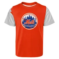 Outerstuff Newborn & Infant Orange/Royal New York Mets Pinch Hitter T-Shirt & Shorts Set