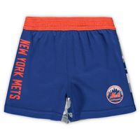 Outerstuff Newborn & Infant Orange/Royal New York Mets Pinch Hitter T-Shirt & Shorts Set