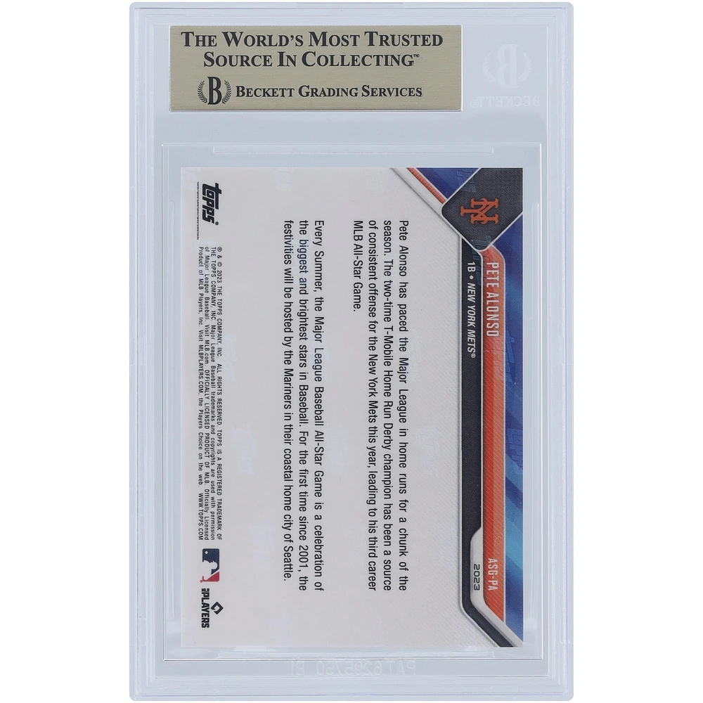Pete Alonso New York Mets 2023 Topps Now ASG Blue #ASG-PA #/49 BGS Authenticated 9.5 Card 