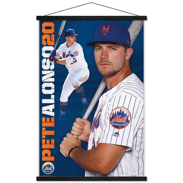 Pete Alonso New York Mets Framed Autographed Blue Nike Authentic Jersey  Collage