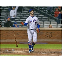 Pete Alonso New York Mets Autographed 16" x 20" Bat Drop Photograph