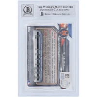 Pete Alonso New York Mets Autographed 2018 Bowman Chrome #BCP-137 Beckett Fanatics Witnessed Authenticated 9/10 Rookie Card with "2019 NL ROY" Inscription