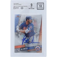 Pete Alonso New York Mets Autographed 2019 Topps Finest #44 Beckett Fanatics Witnessed Authenticated 9/10 Rookie Card