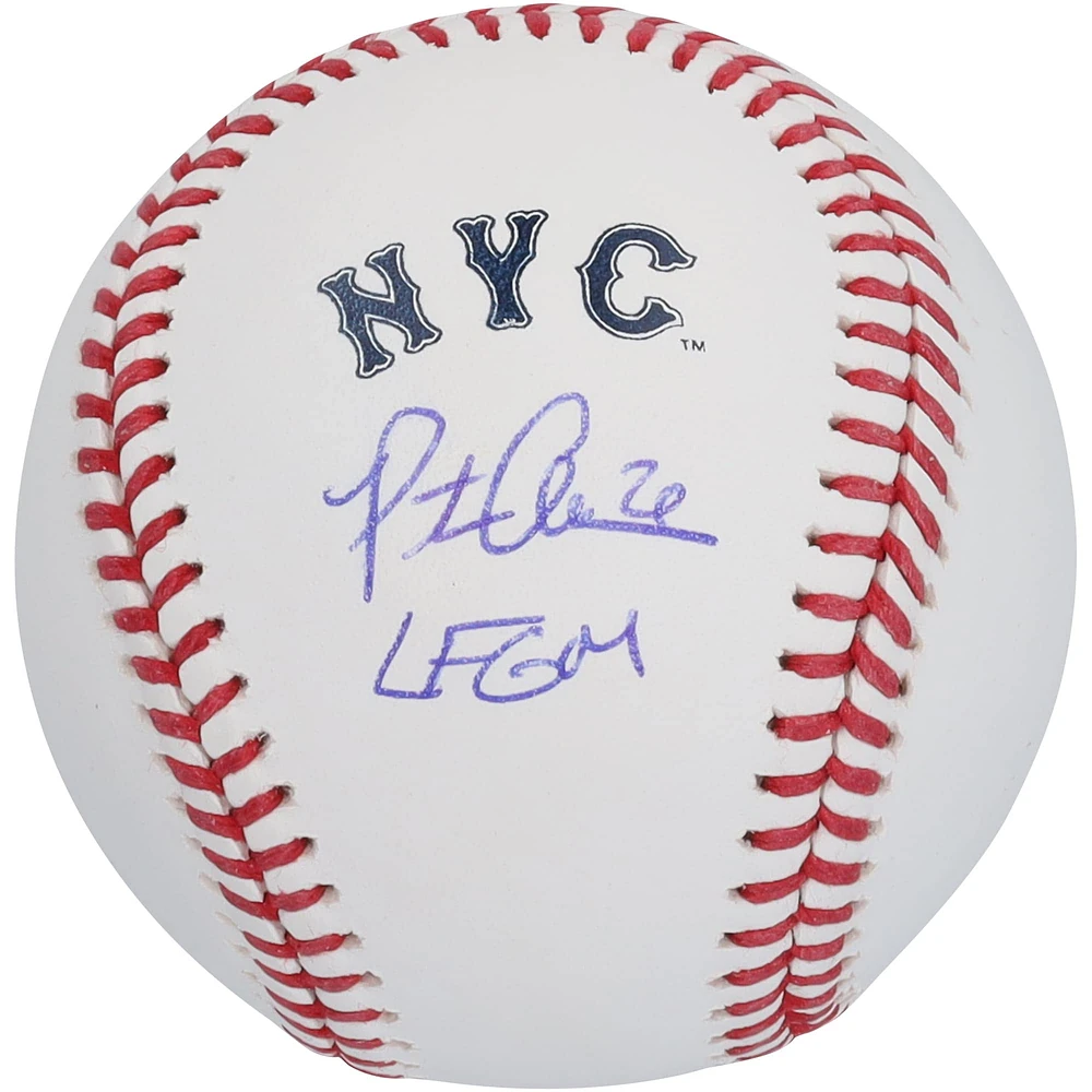 Pete Alonso New York Mets Autographed 2024 City Connect Logo Baseball with "LFGM!" Inscription