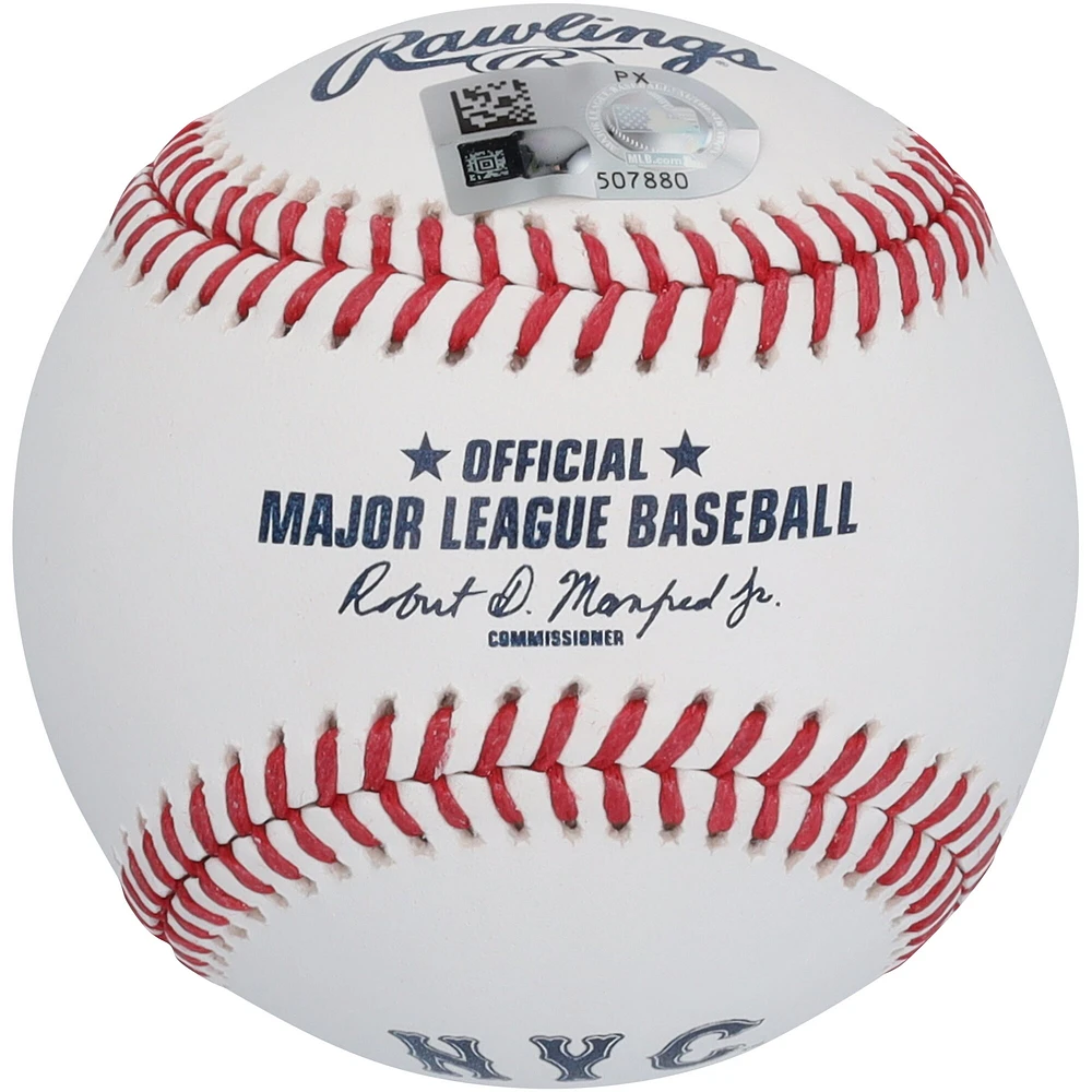 Pete Alonso New York Mets Autographed 2024 City Connect Logo Baseball with "LFGM!" Inscription