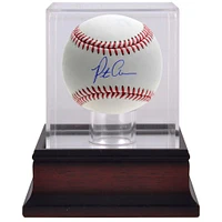 Pete Alonso New York Mets Autographed Baseball & Mahogany Baseball Display Case