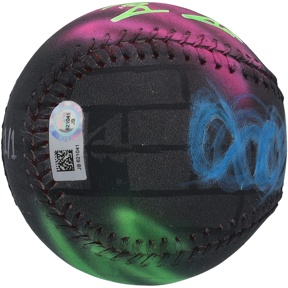 Pete Alonso New York Mets Autographed Baseball - Art by Stadium Custom Kicks - Limited Edition 1 of 1 - XP14005695