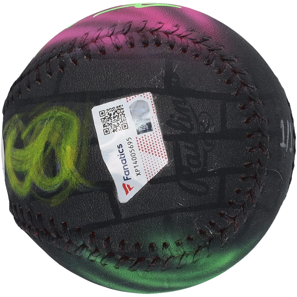 Pete Alonso New York Mets Autographed Baseball - Art by Stadium Custom Kicks - Limited Edition 1 of 1 - XP14005695