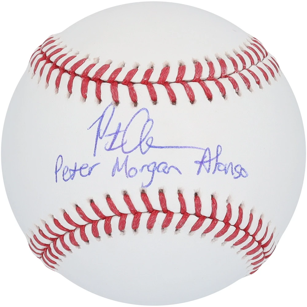 Pete Alonso New York Mets Autographed Baseball with Full Name Signature