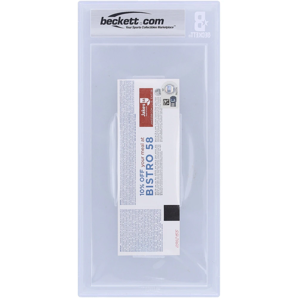Pete Alonso New York Mets Autographed Beckett Fanatics Witnessed Authenticated 9/10 Ticket from April 6, 2019 with "1st HR at Home" Inscription - 2nd Career Home Run