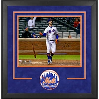 Pete Alonso New York Mets Deluxe Framed Autographed 16" x 20" Bat Drop Photograph