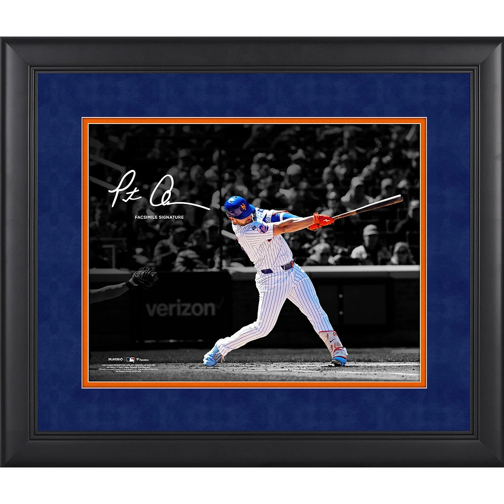 Pete Alonso New York Mets Facsimile Signature Framed 11" x 14" Spotlight Photograph