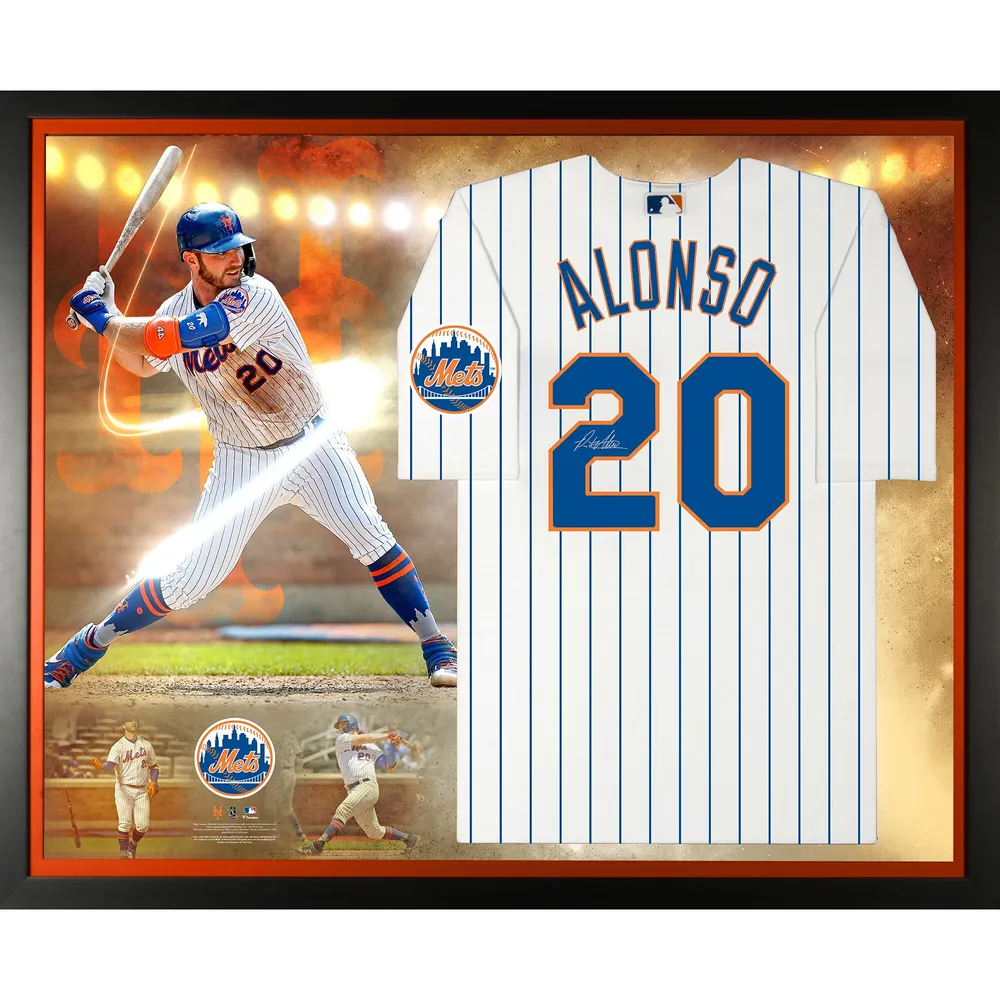 Lids Pete Alonso New York Mets Fanatics Authentic Framed Autographed Nike  Authentic Jersey Collage