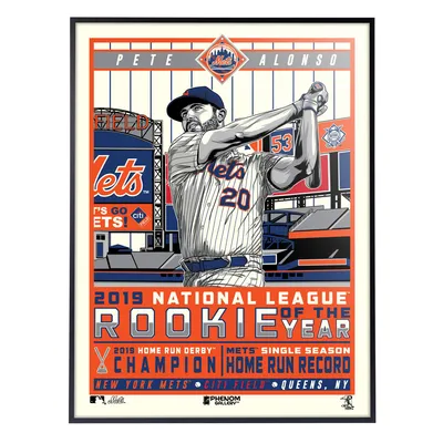 Pete Alonso New York Mets Fanatics Authentic Deluxe Framed Autographed Nike  Blue Authentic Jersey