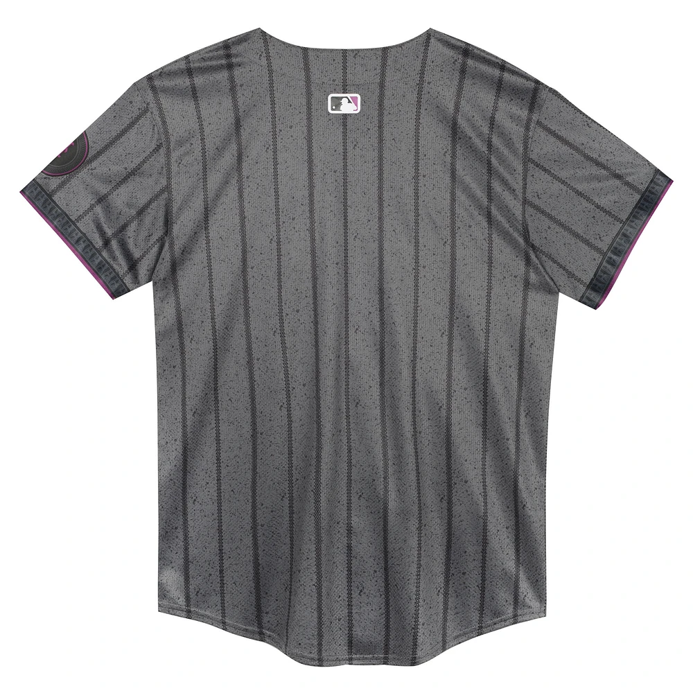 Preschool Nike  Gray New York Mets City Connect Jersey