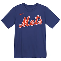 T-shirt Nike pour enfant d'âge préscolaire Juan Soto Royal New York Mets avec nom et numéro