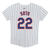 Maillot Nike Juan Soto blanc pour enfant d'âge préscolaire, match à domicile des Mets de New York