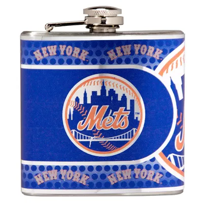 New York Mets 6oz. Stainless Steel Hip Flask - Silver