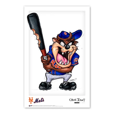 Tasmanian Devil New York Mets 11" x 17" Looney Tunes Poster Print