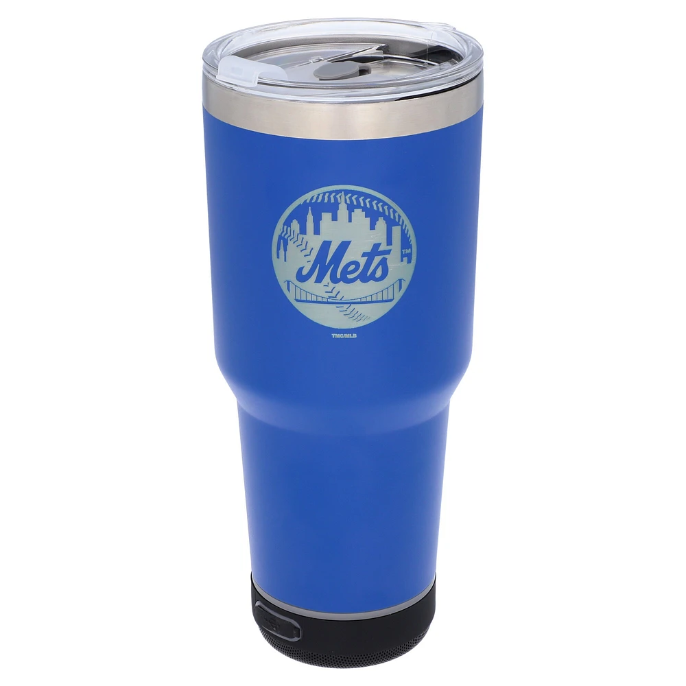 The Memory Company Mets de New York 30oz. Gobelet Bluetooth LED en acier inoxydable