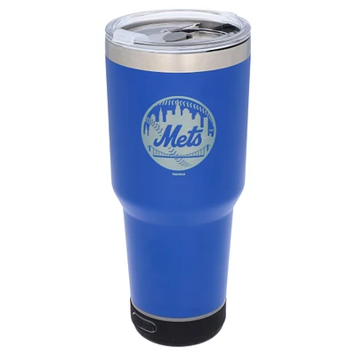 The Memory Company Mets de New York 30oz. Gobelet Bluetooth LED en acier inoxydable