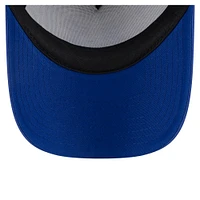 Casquette ajustable New Era blanche/bleu marine New York Mets peinte en A 9FORTY Trucker pour tout-petit