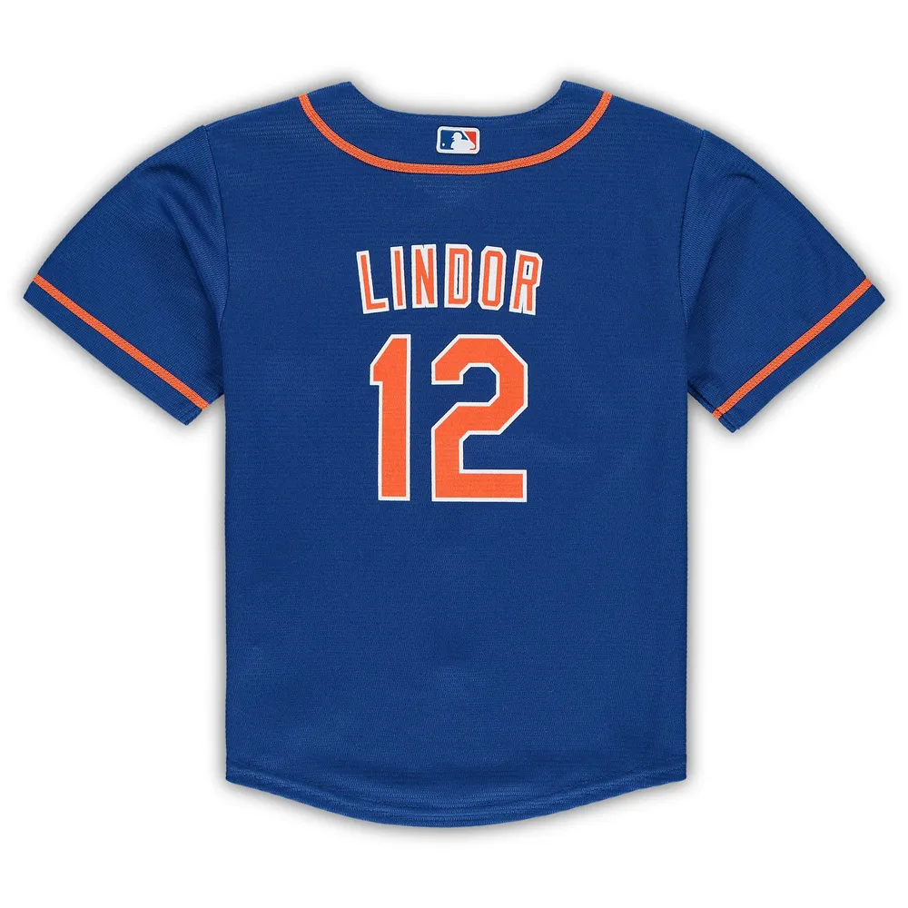 New York Mets Nike Official Replica Home Jersey - Mens with Lindor