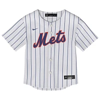 Maillot Nike Francisco Lindor blanc pour enfant, réplique à domicile 2.0 des New York Mets