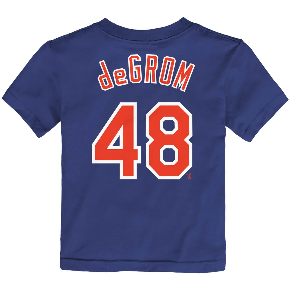 Toddler Nike Jacob deGrom Royal New York Mets Player Name & Number T-Shirt