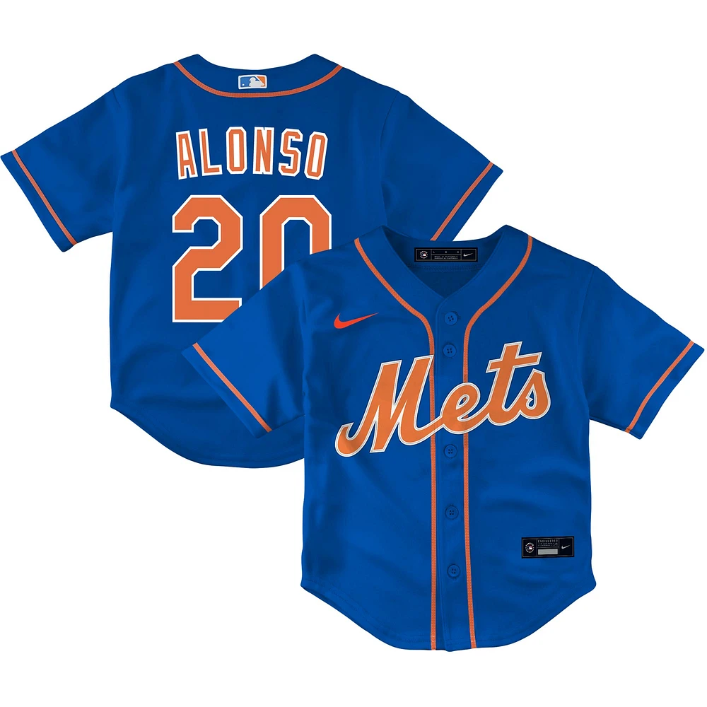 Maillot Nike Pete Alonso Royal New York Mets Alternate Player pour enfant en bas âge