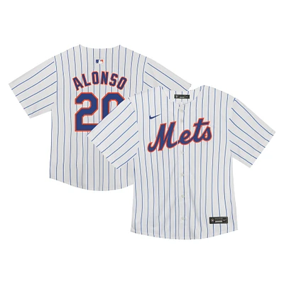 Maillot de match Nike Pete Alonso blanc des Mets New York pour tout-petit