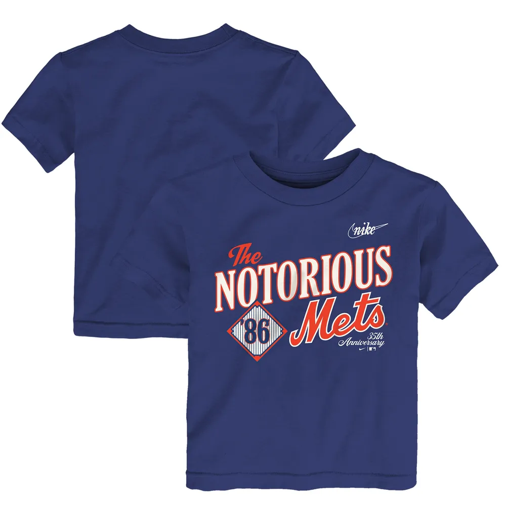 Lids New York Mets Toddler 1986 World Series 35th Anniversary The Notorious  T-Shirt - Royal