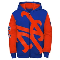 Toddler Royal New York Mets Postcard Full-Zip Hoodie