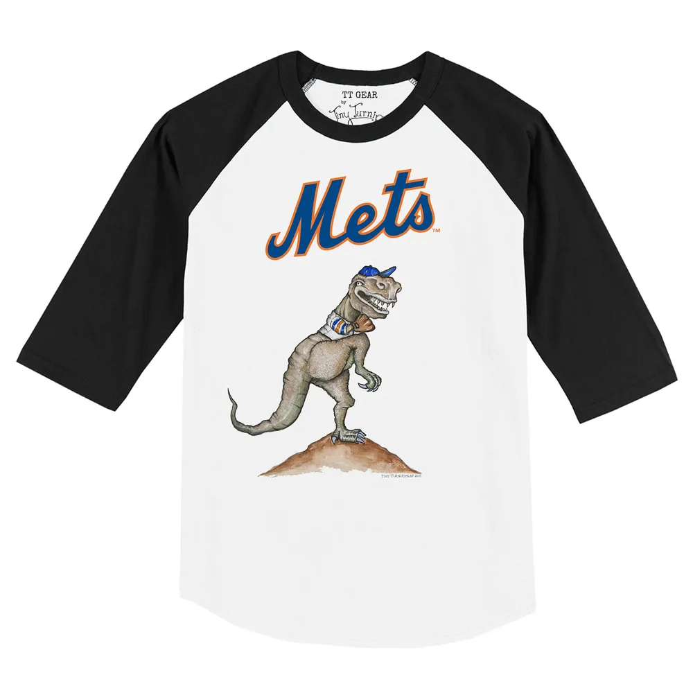 Women's Tiny Turnip White New York Mets Teddy Boy T-Shirt Size: Small