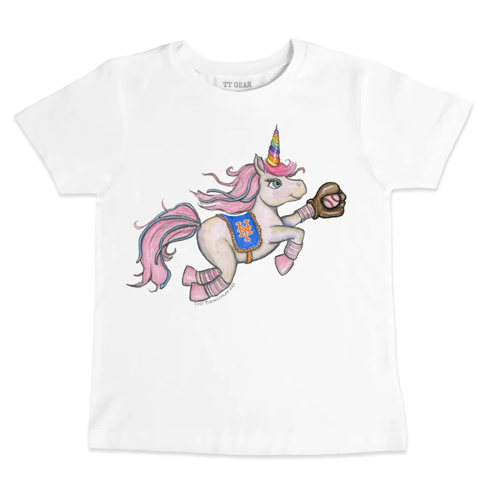 Lids New York Mets Tiny Turnip Toddler Stitched Baseball T-Shirt - White