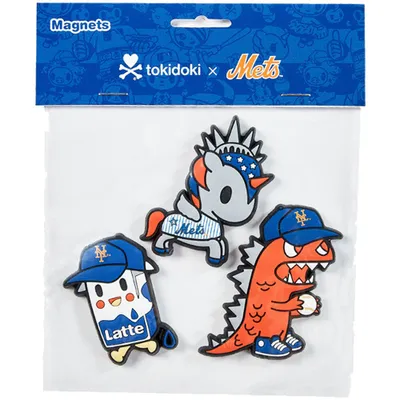 New York Mets tokidoki 3D 3-Pack PVC Magnet Set