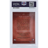 Tom Seaver New York Mets Carte authentifiée 7,5" avec logo Sterling Topps 2008 autographiée #SJSA-9 #2/10 PSA