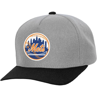 Casquette à pression Pro Crown des Mets MLB Mnc Basic Coop V100492, chapeau HP14806-NYMGREY #30