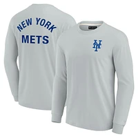 Unisex Fanatics Gray New York Mets Elements Super Soft Long Sleeve T-Shirt