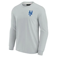 Unisex Fanatics Gray New York Mets Elements Super Soft Long Sleeve T-Shirt