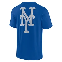 T-shirt unisexe Fanatics Royal New York Mets Elements super doux à manches courtes