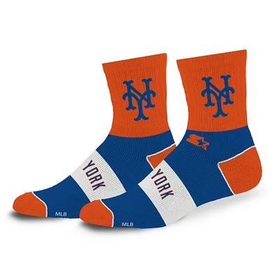 Chaussettes mi-mollet unisexes Starter New York Mets Trifecta Throwback