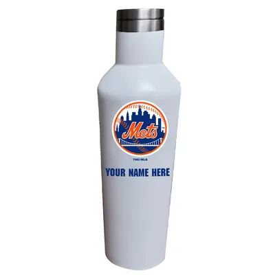 New York Mets 17oz. Personalized Infinity Stainless Steel Water Bottle - White