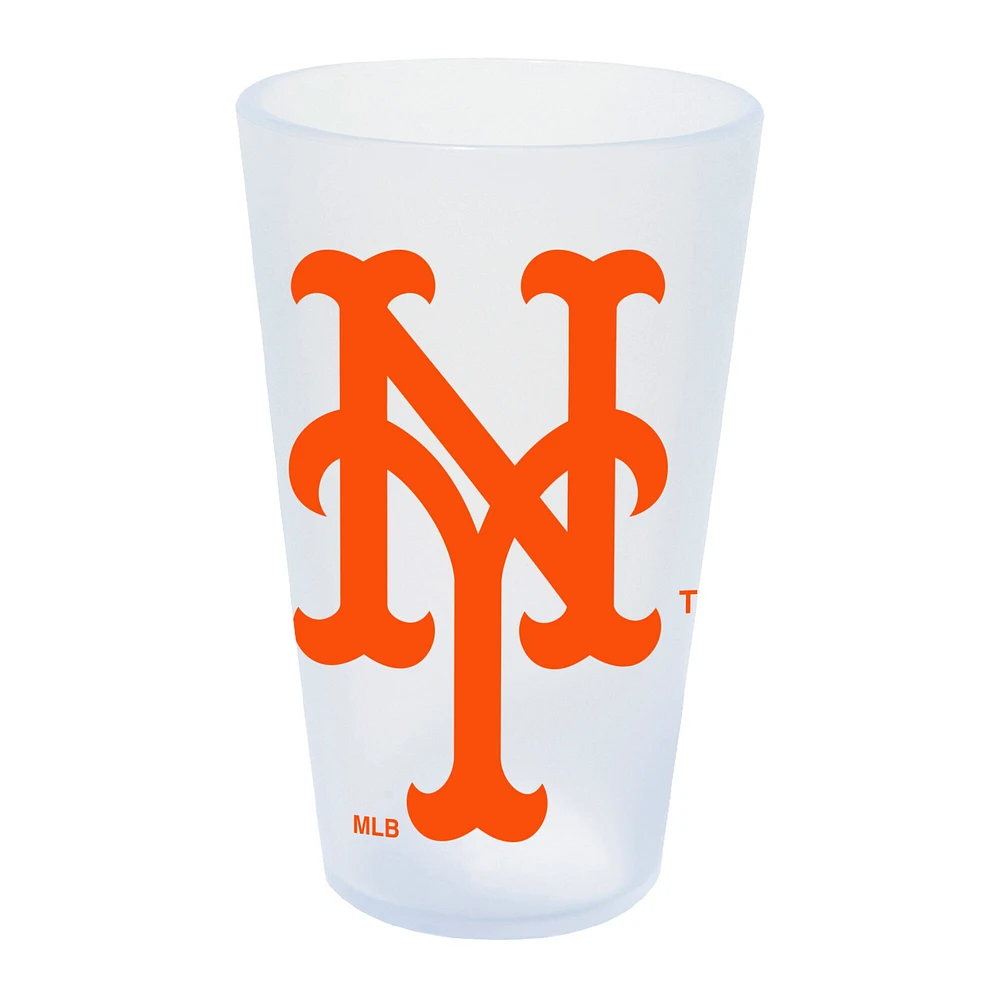 WinCraft New York Mets 16oz. Verre à pinte en silicone Icicle