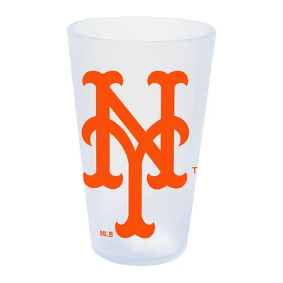 WinCraft New York Mets 16oz. Verre à pinte en silicone Icicle
