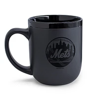 Mets de New York WinCraft 17 oz. Tasse noire ton sur ton