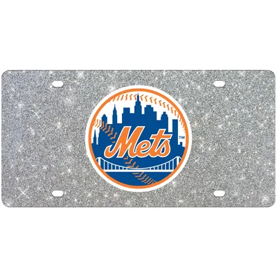 New York Mets WinCraft Acrylic Glitter License Plate
